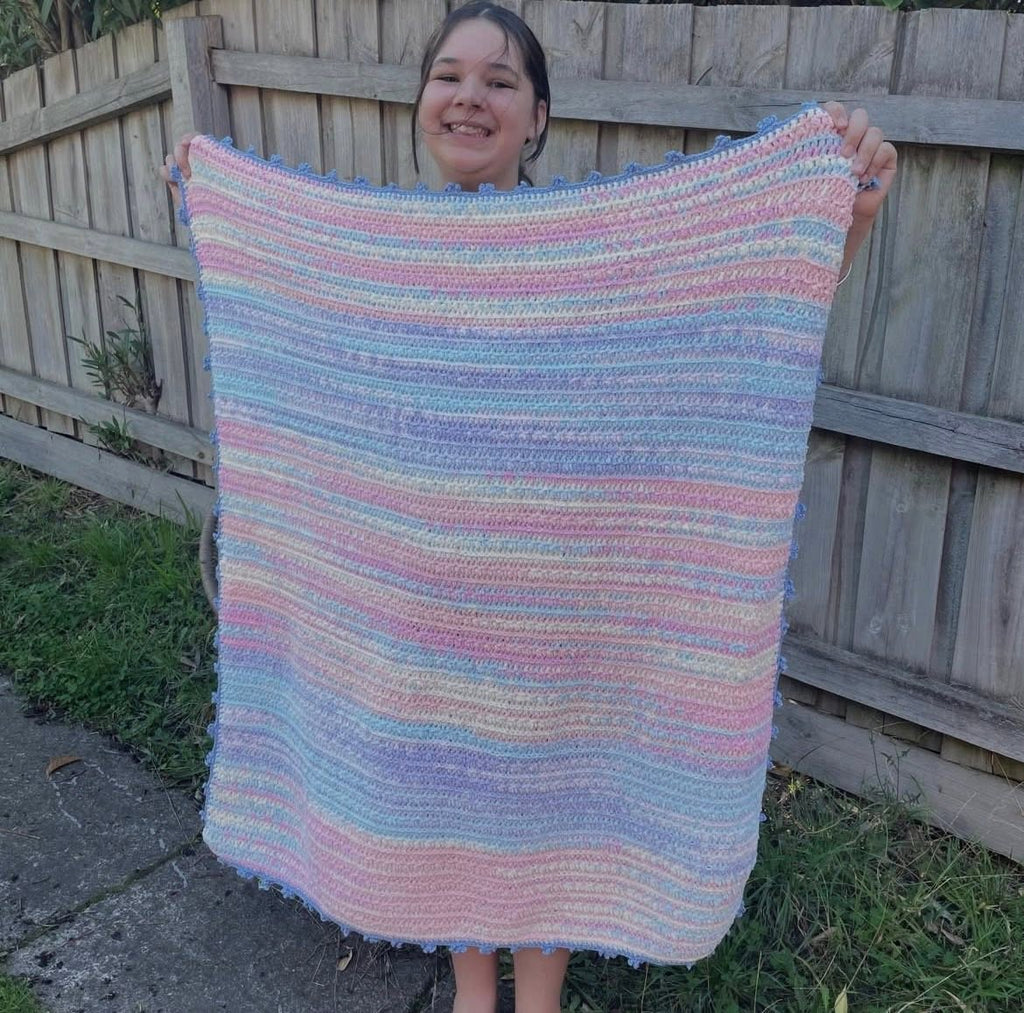 Summer Glow: Soft & Snuggly Over-sized Baby Blanket