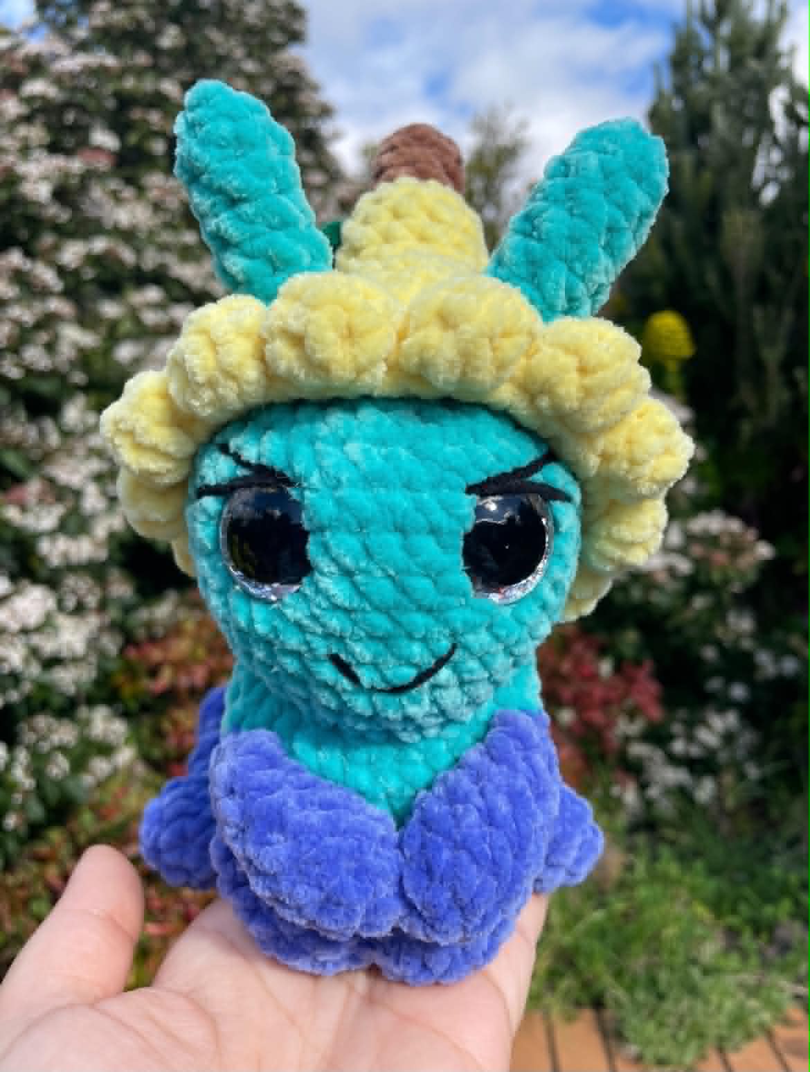 Garden Caterpillar in a Flower Hat